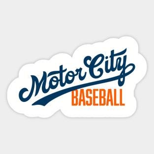 Motor City Baseball Sticker